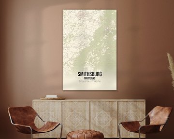 Vintage map of Smithsburg (Maryland), USA. by Rezona