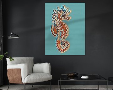 Seahorse ( drawing ) digitally edited by Jose Lok