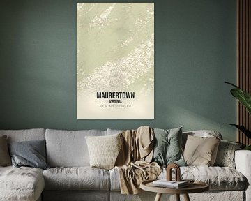 Alte Karte von Maurertown (Virginia), USA. von Rezona