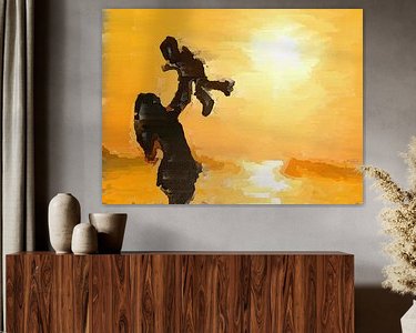 Example of the artwork in a room