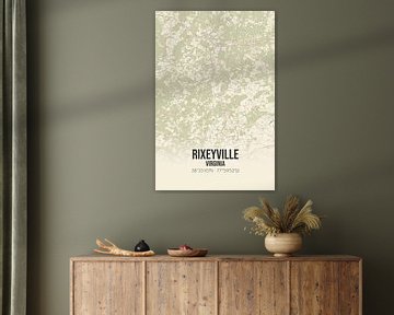 Alte Karte von Rixeyville (Virginia), USA. von Rezona