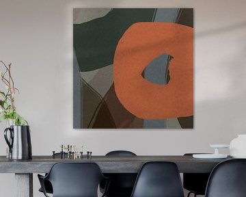 Moderne abstracte kunst in pastelkleuren nr. 1 van Dina Dankers