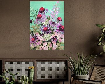 Echinacea rot und rosa, Ania Zwara von 1x