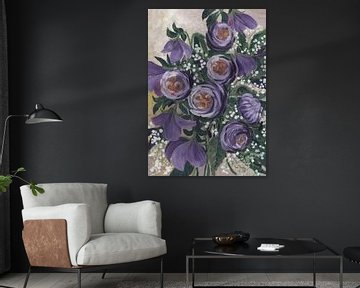 Aaliyah painterly English roses, Rosana Laiz Blursbyai by 1x