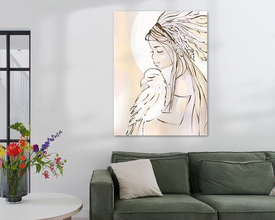 Example of the artwork in a room