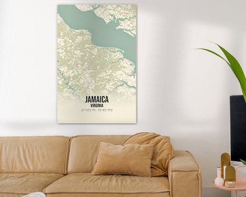 Vintage map of Jamaica (Virginia), USA. by Rezona