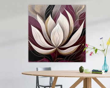 Burgundy Lotus van Jacky