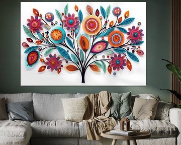 Abstracte bloemen van Imagine