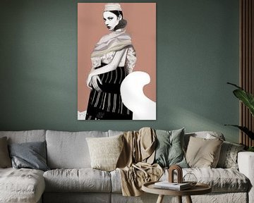 Modern portret / collage van Studio Allee