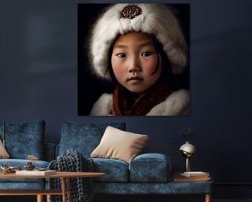 Portret "Mongolian girl"
