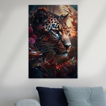 Tiger im Dschungel Porträt