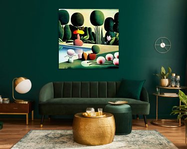 Example of the artwork in a room
