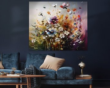 Explosion de fleurs en été sur Artsy