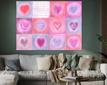 So viel Liebe Acrylgemälde von Karen Kaspar