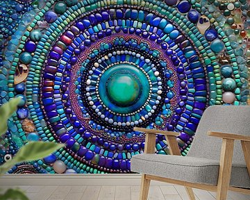 Gemstone Mandala II van Jacky