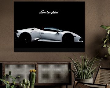 Lamborghini Witte Auto van Vicky Hanggara