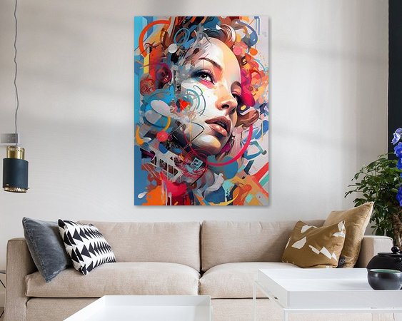 Example of the artwork in a room