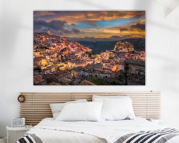 Lever de soleil à Matera, Italie sur Michael Abid