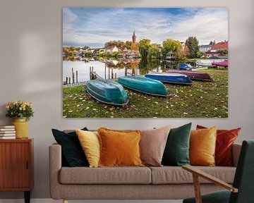 Vue sur le lac Haussee et la ville de Feldberg sur Rico Ködder