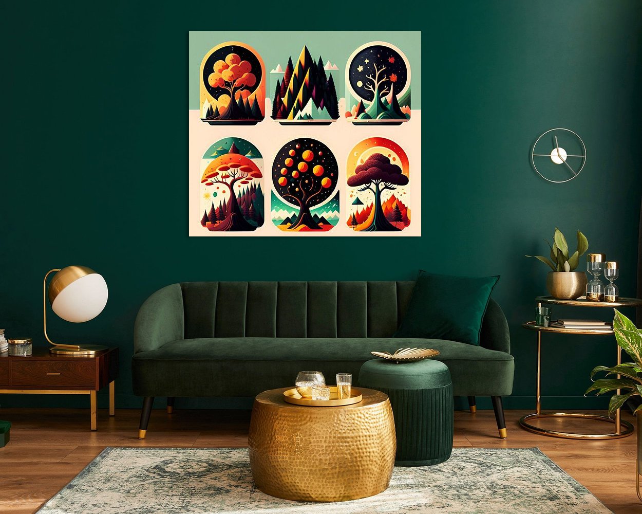 Example of the artwork in a room