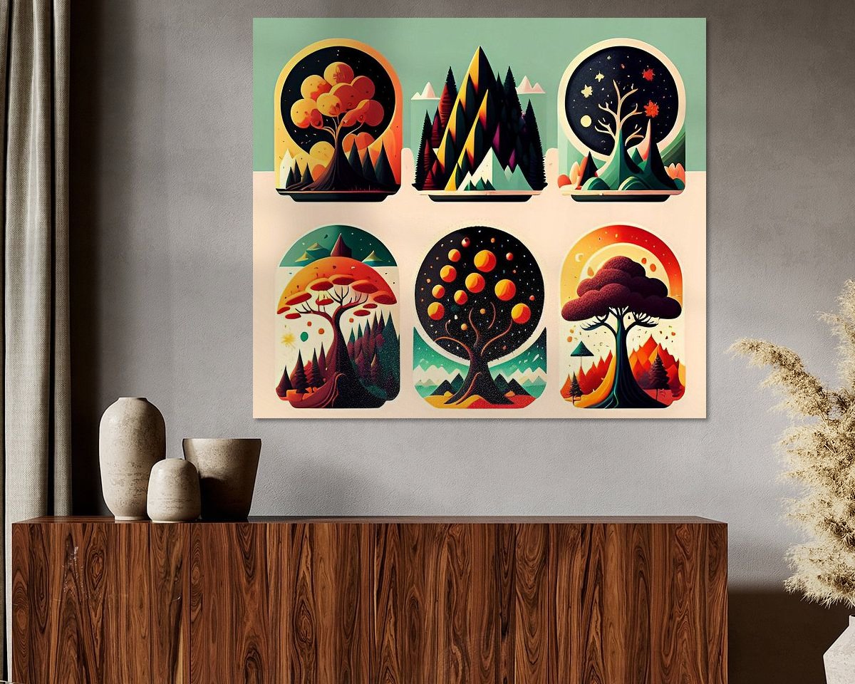 Example of the artwork in a room