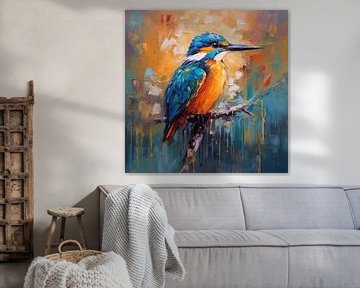 IJsvogel kleurrijk van Bianca ter Riet