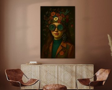 Portrait Buzzed and Blooming van Moonheart Artworks