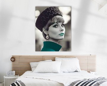 Portret wereldse vrouwen sixties Karen van René van den Berg