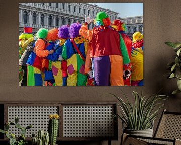 Karneval auf dem Markusplatz in Venedig von t.ART