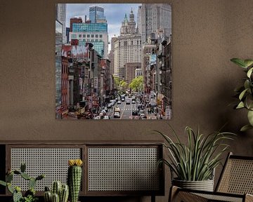 East Broadway towards Downtown by Albert Mendelewski