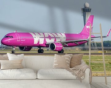 Airbus A321-253N (TF-SKY) van WOW Air. van Jaap van den Berg