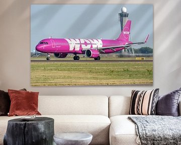 Airbus A321-253N (TF-SKY) von WOW Air. von Jaap van den Berg