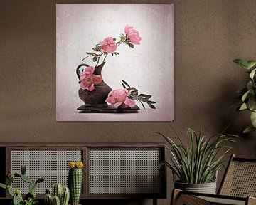 Nature morte romantique avec des pivoines. sur Saskia Dingemans Awarded Photographer