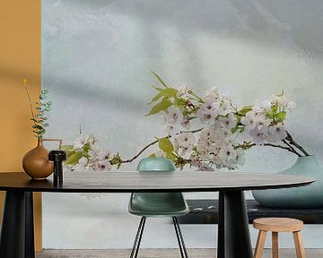 Spring , Zen still life with blossom branches . by Saskia Dingemans Awarded Photographer
