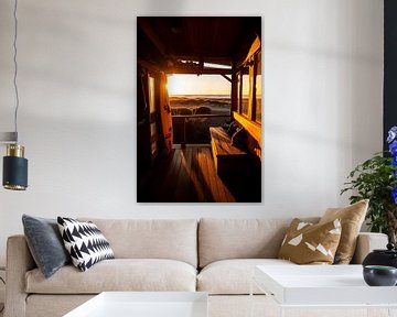 Golden hour bij het strandhuis V2 van drdigitaldesign