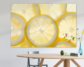Several lemon slices (backlit) by BeeldigBeeld Food & Lifestyle