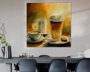 Still life with coffee and Latte Macchiato | A moment for yourself by MadameRuiz