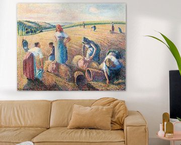 The gleaners (1889) painting by Camille Pissarro sur Studio POPPY