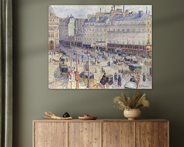 The Place du Havre, Paris (1893) by Camille Pissarro. van Studio POPPY