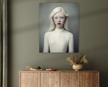 Fine art portret "All whites" van Carla Van Iersel
