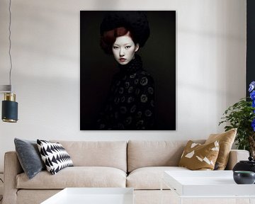 Fine art portret "All blacks" van Carla Van Iersel