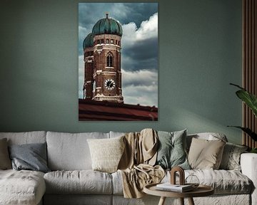 Historische gebouwen "Frauenkirche" portretformaat van Pitkovskiy Photography|ART