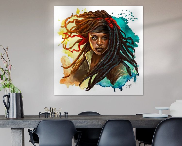 Example of the artwork in a room