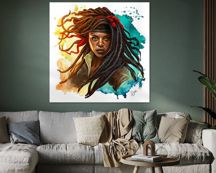Example of the artwork in a room