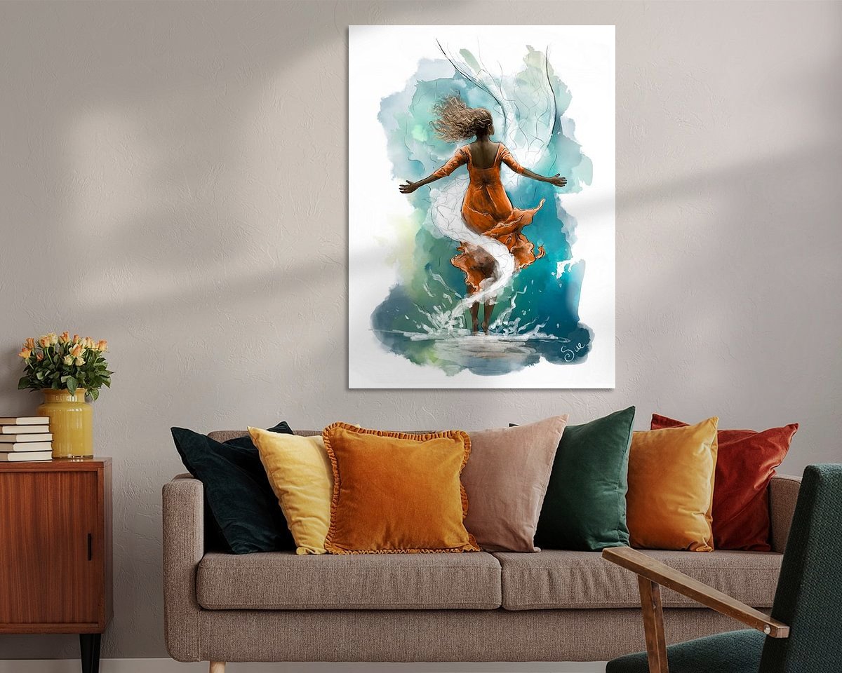 Example of the artwork in a room