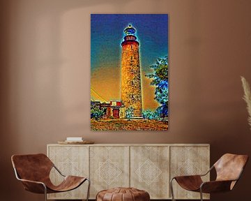 Barbados - Lighthouse (Retro) van t.ART