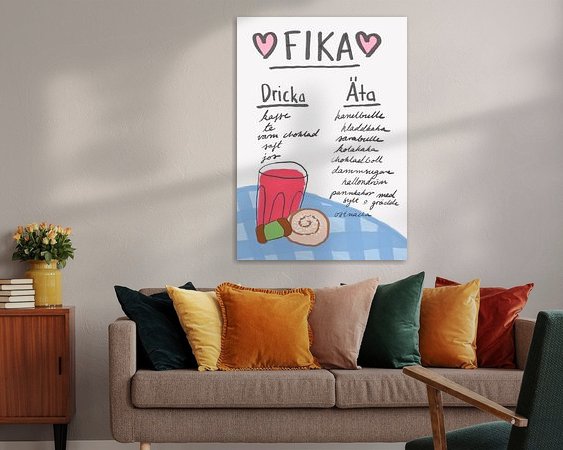 Example of the artwork in a room