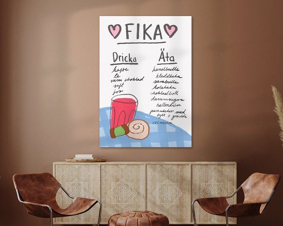 Example of the artwork in a room