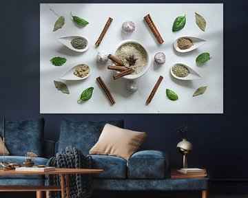 Refined still life with spices . by Saskia Dingemans