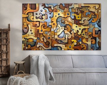 Puzzle Abstract by Jacky